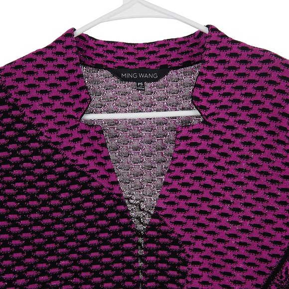 Ming Wang Knit Sweater Cardigan Jacket Women's Petite Small - Picture 2 of 6